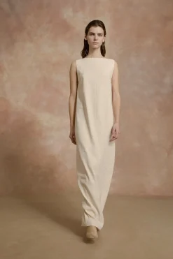 Organica, long ivory dress