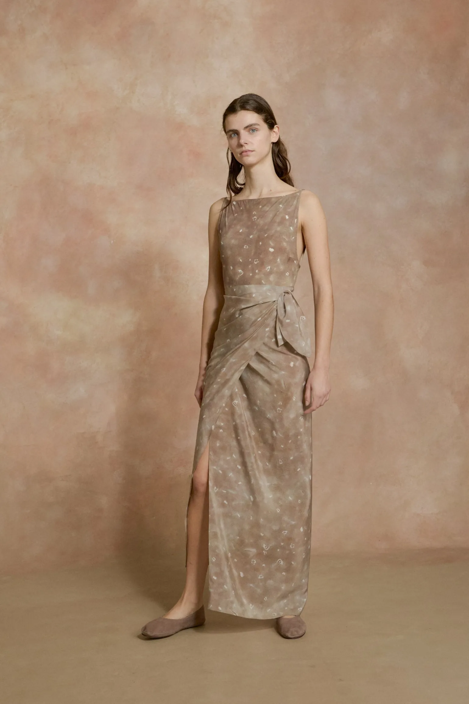 Pareo, ayaz print silk wrap skirt