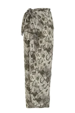 Pareo, elmas print silk skirt