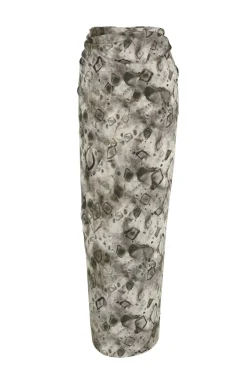 Pareo, elmas print silk skirt