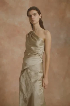Paz, nacar long dress
