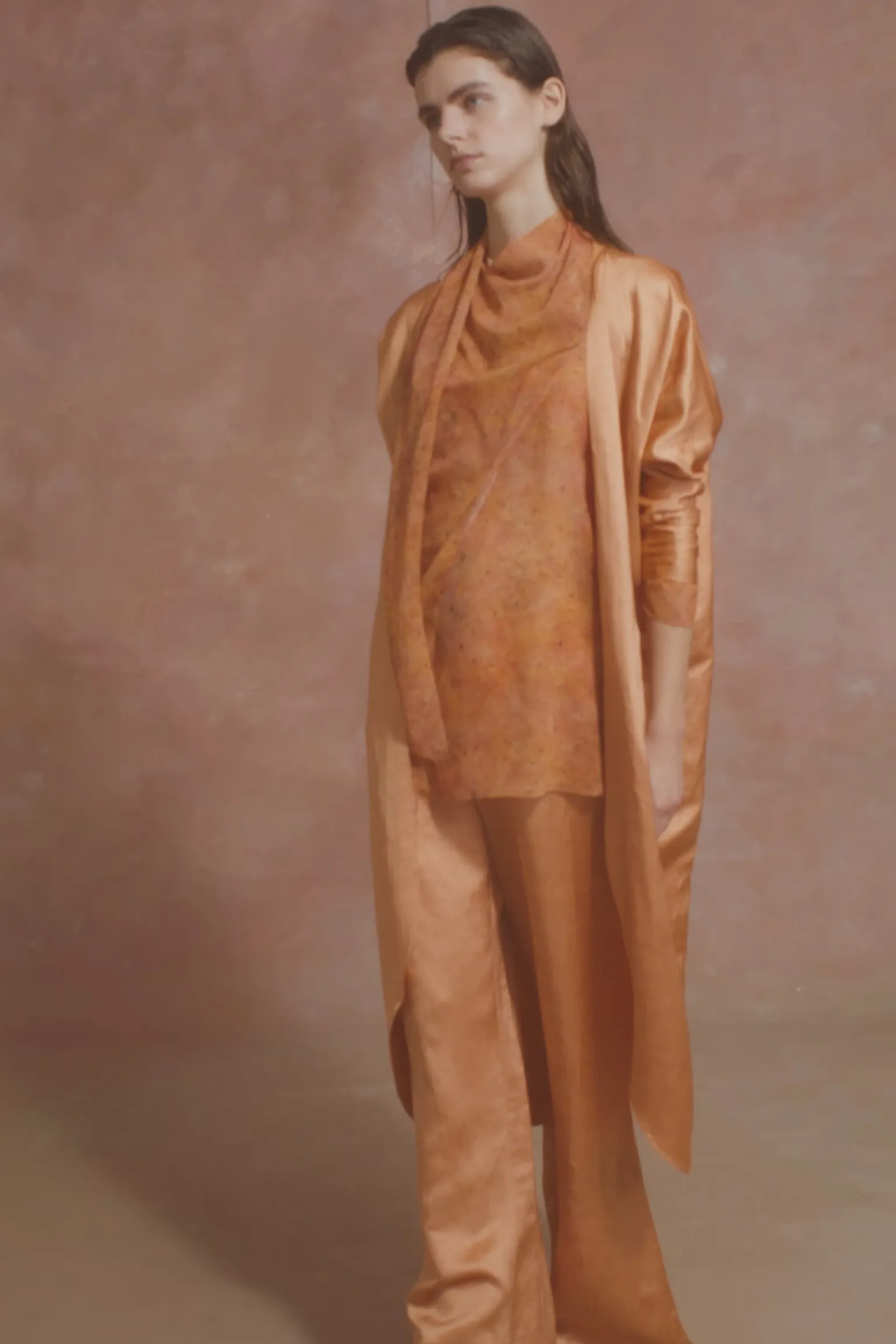 Paz, tangerine flare pants