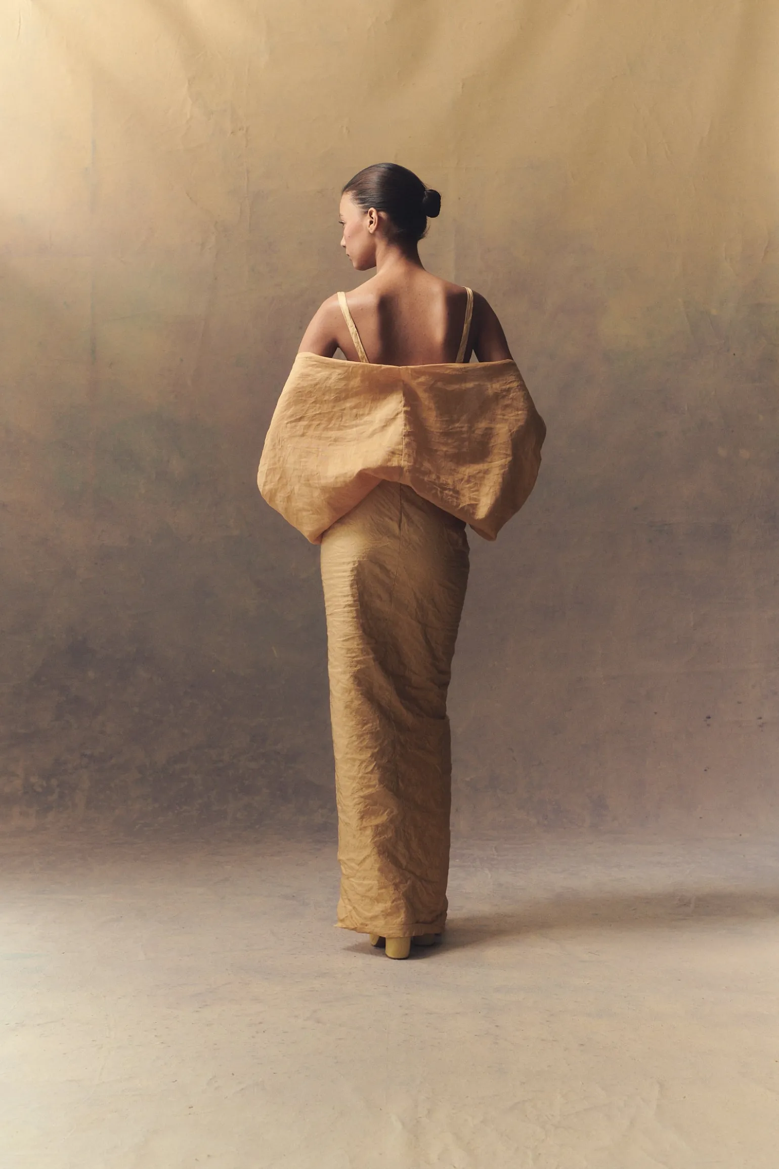 Peaches, peach bustier top