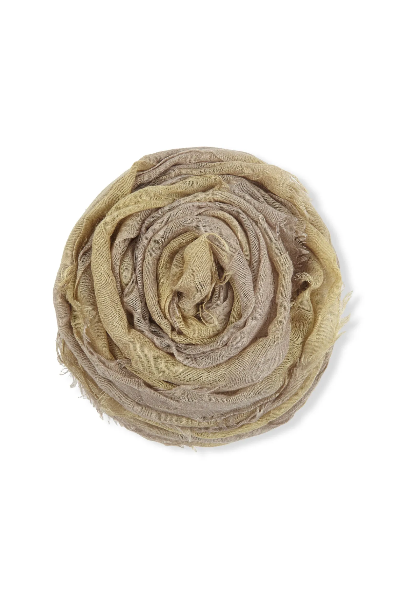 Postcal, light yellow striped scarf
