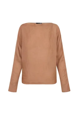 Pune, terracotta ramie top