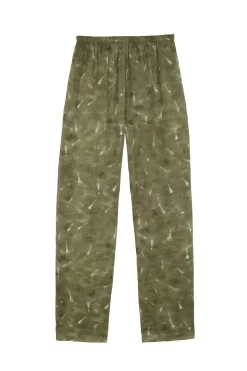 Rami, pua print ramie pants
