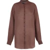 Raoul, shirt in blush ramie
