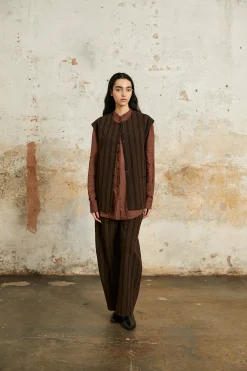 Raoul, shirt in blush ramie