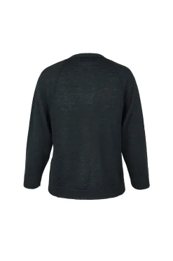 Rinen, navy linen cardigan