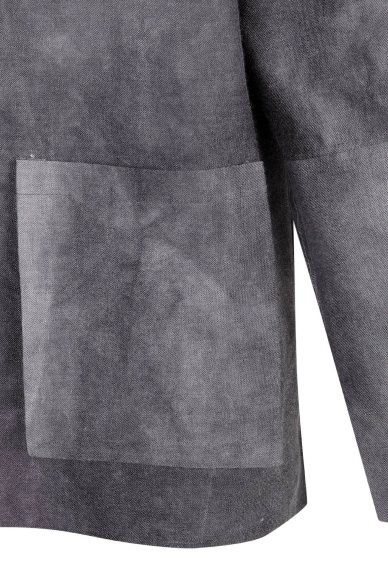 Rocco, lilac maltinto overshirt in linen and wool