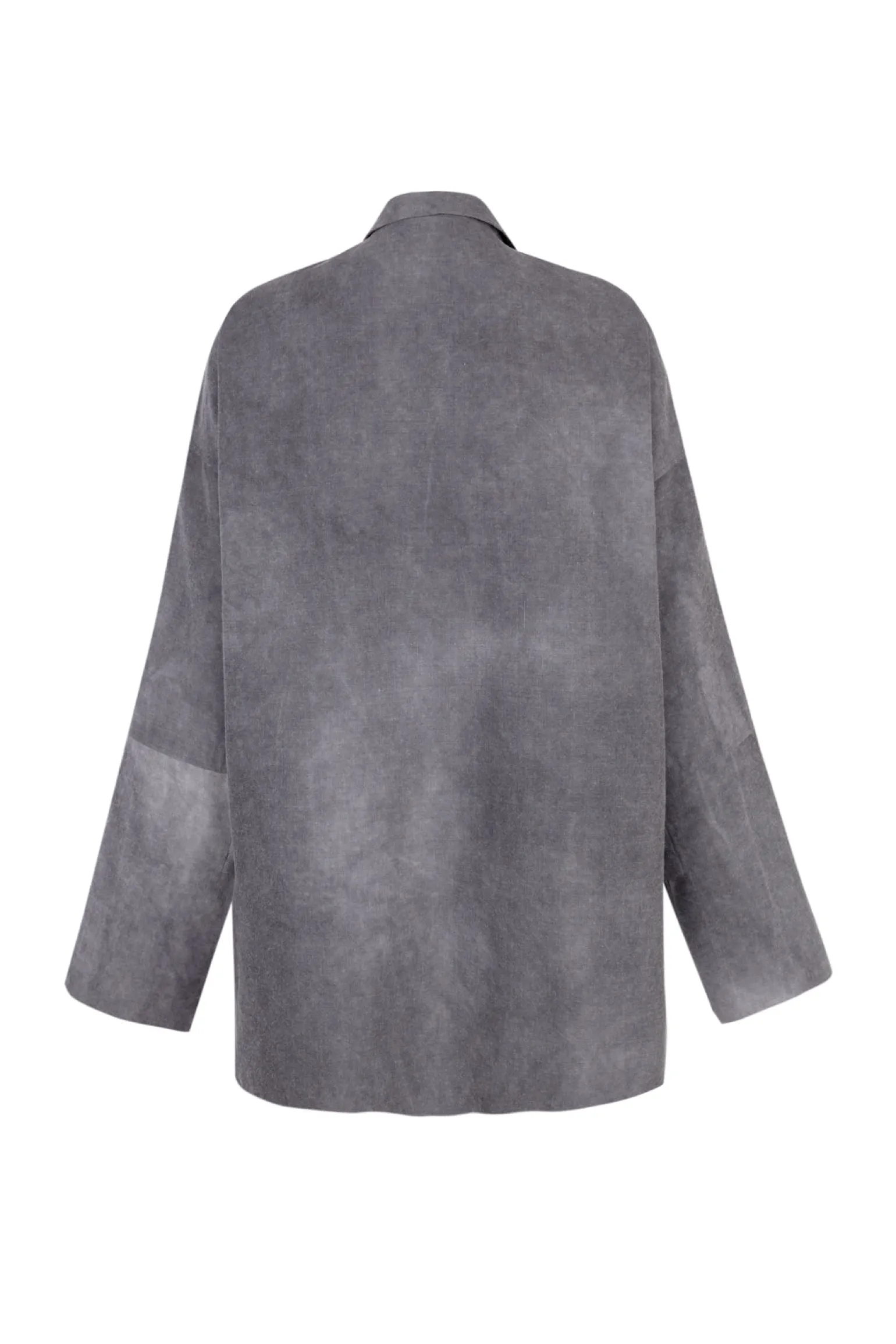Rocco, lilac maltinto overshirt in linen and wool