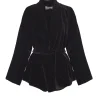 Roisin, black velvet jacket