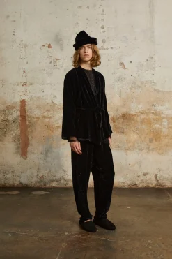 Roisin, black velvet jacket