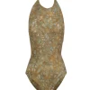 Ryo, trap print swimsuit