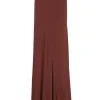 Sabrina, garnet stretch silk skirt