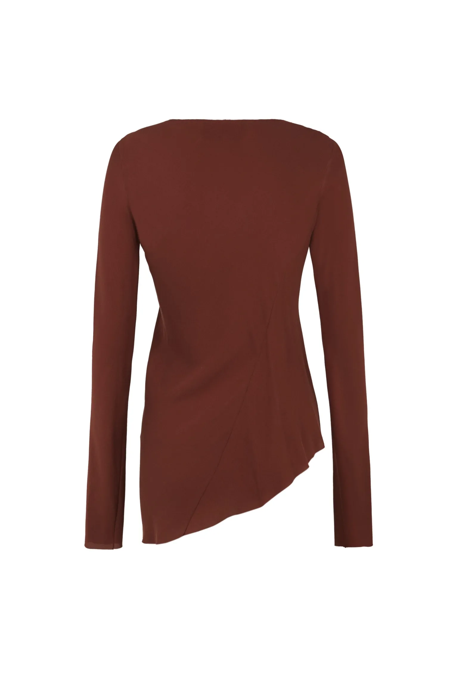 Sabrina, garnet stretch silk top