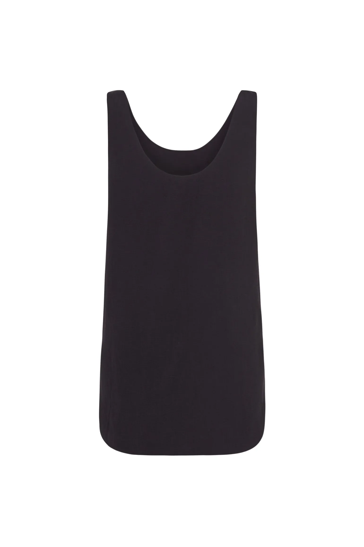 Simona, smoke gray linen and silk top