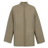 Soles, khaki green cotton voile shirt