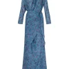 Sophia, isla print silk dress
