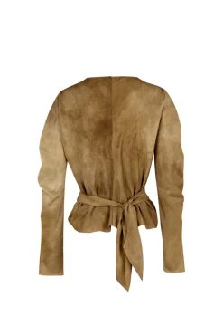 Sparkle, bronze maltinto habotai silk top