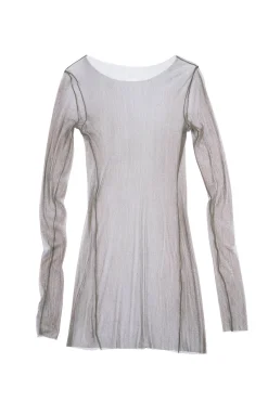 t de tul, tulle top chestnut