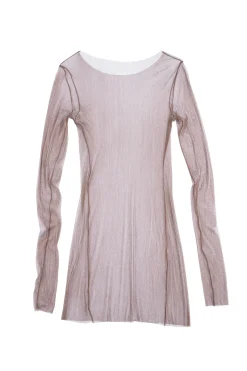 t de tul, tulle top chocolat