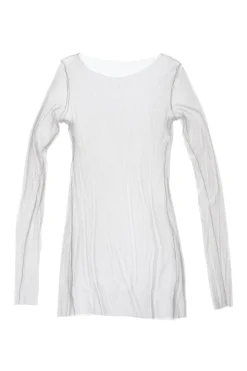 t de tul, tulle top ivoire