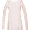 t de tul, tulle top marron glace
