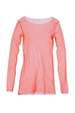 t de tul, tulle top ruban rouge
