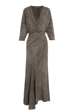 Tarantella, calma print silk dress