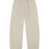 Tilo, gray and brown striped pants