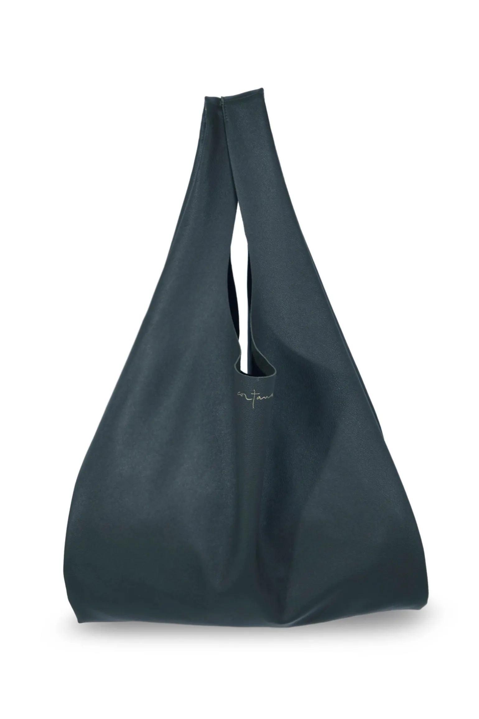 U S, small bag in anthracite gray leather