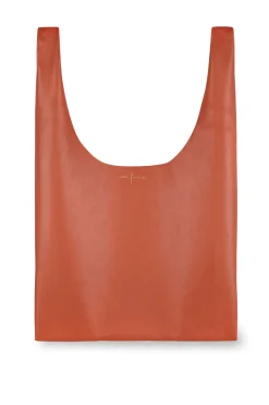 U S, small bag in orange leather