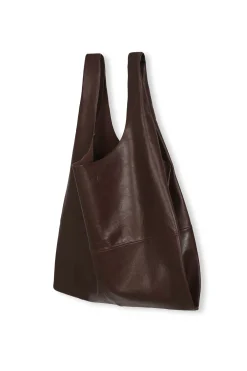 U XL, bolso de cuero granate oscuro