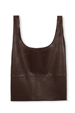 U XL, bolso de cuero granate oscuro