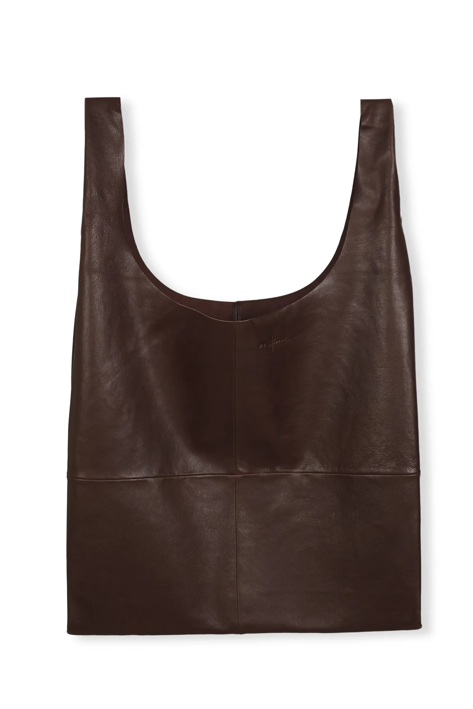 U XL, bolso de cuero granate oscuro