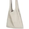 U XL, stone suede bag