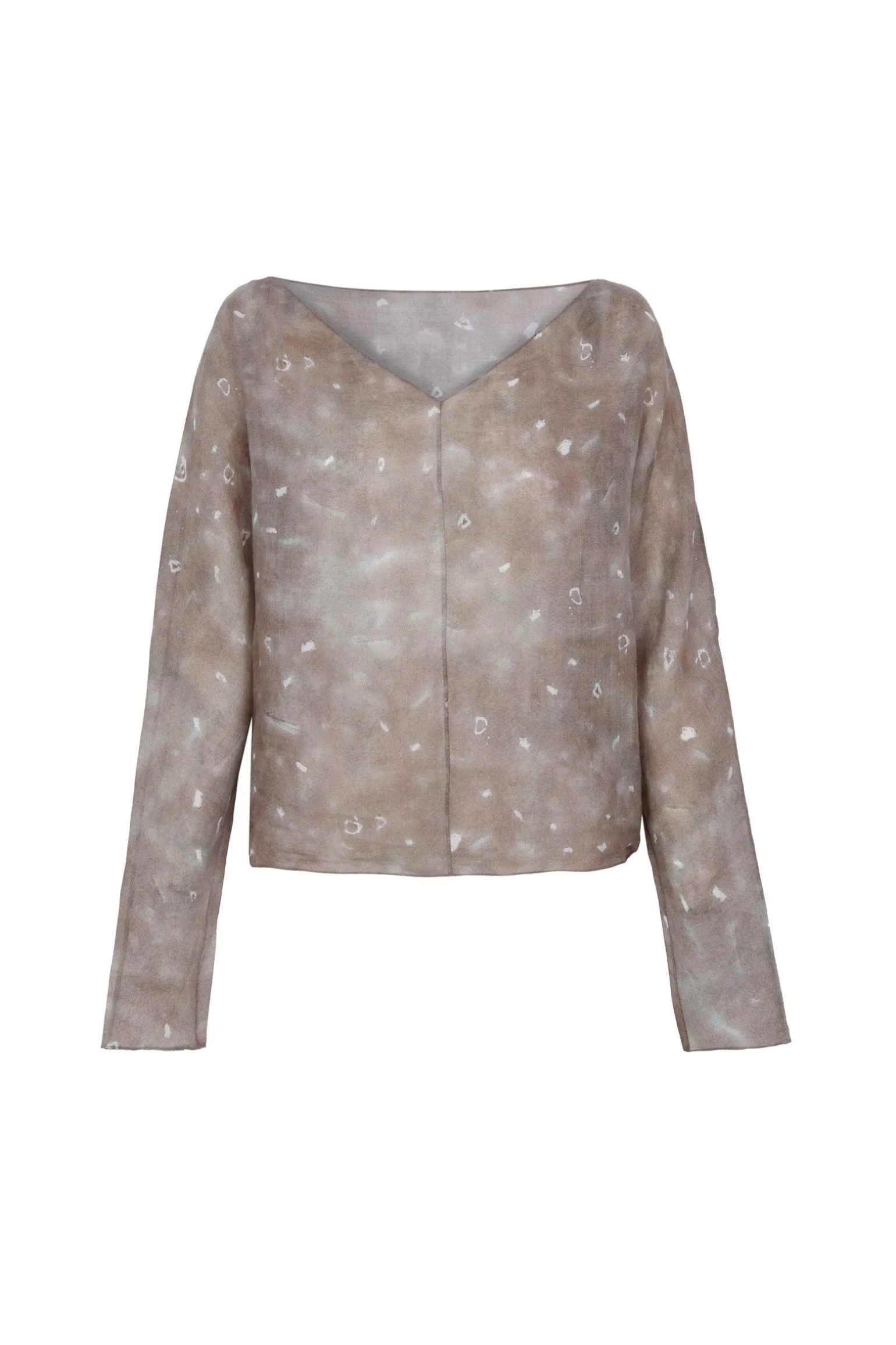 Yo, ayaz print ramie top