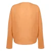 Yo, tangerine ramie top
