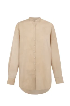 Yoko, fade beige poplin shirt