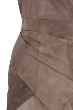 Yoko, fade cocoa halter dress
