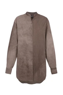Yoko, fade cocoa poplin shirt