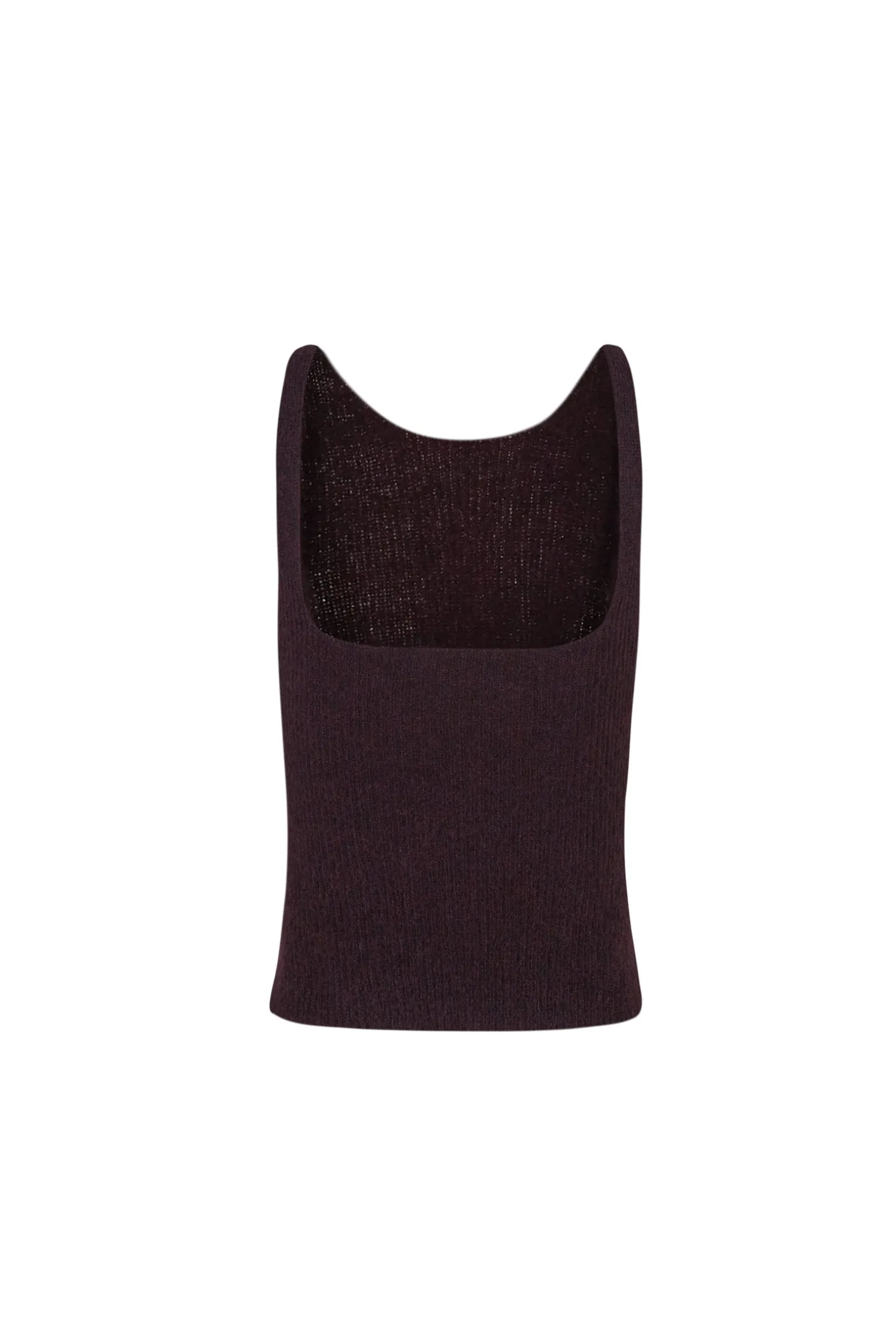 Zakia, burgundy top in baby alpaca, wool and silk