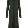 Zakia, green knitwear jacket in baby alpaca, wool and silk