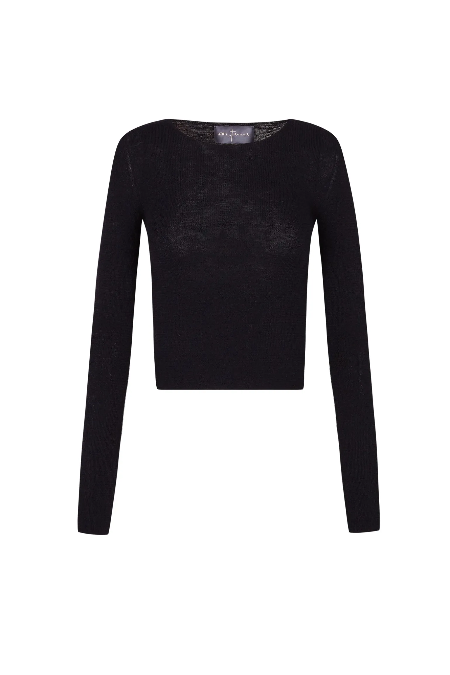 Zico, black baby alpaca and merino wool jumper