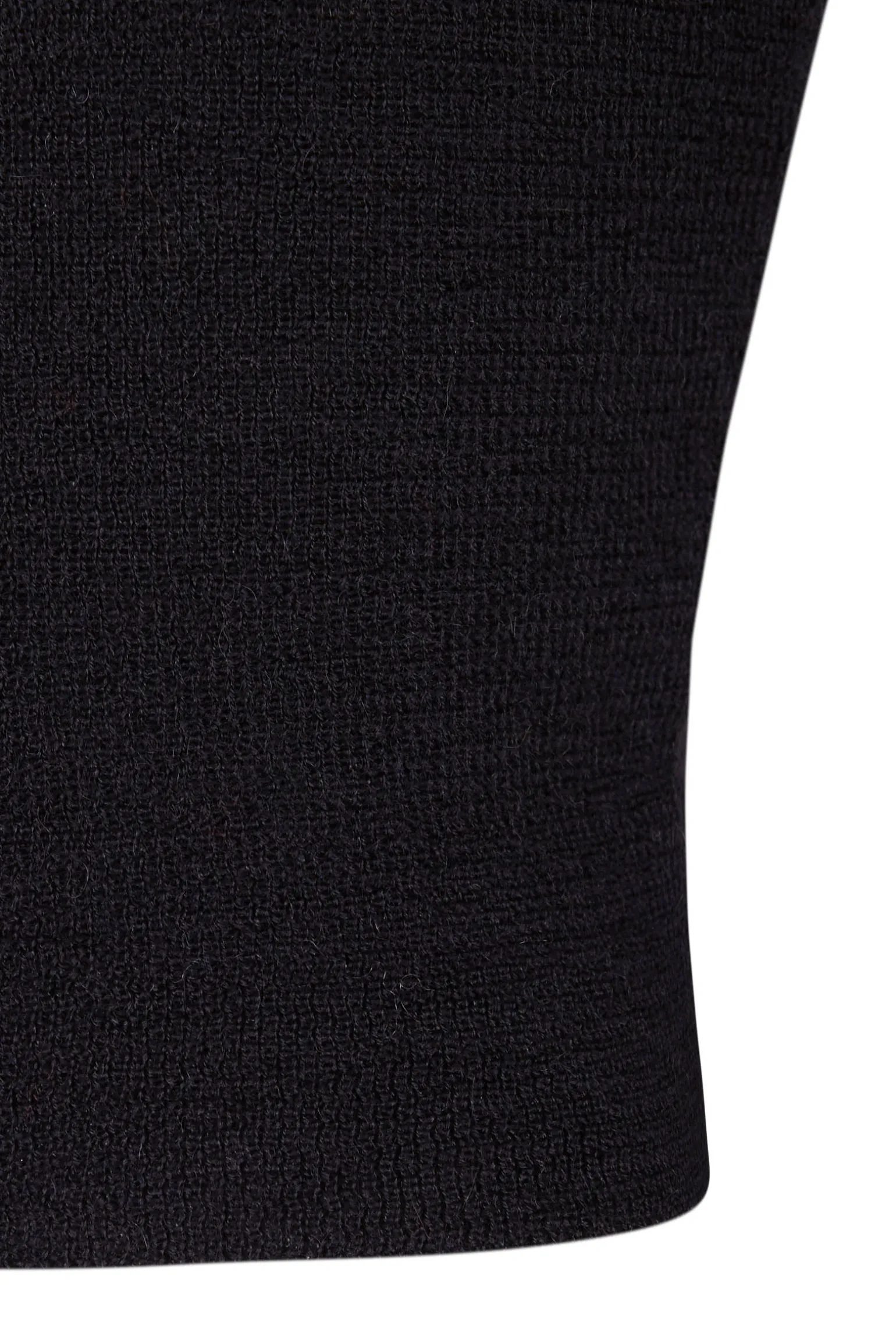 Zico, black baby alpaca and merino wool jumper