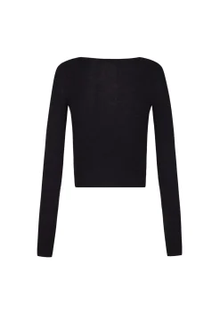Zico, black baby alpaca and merino wool jumper
