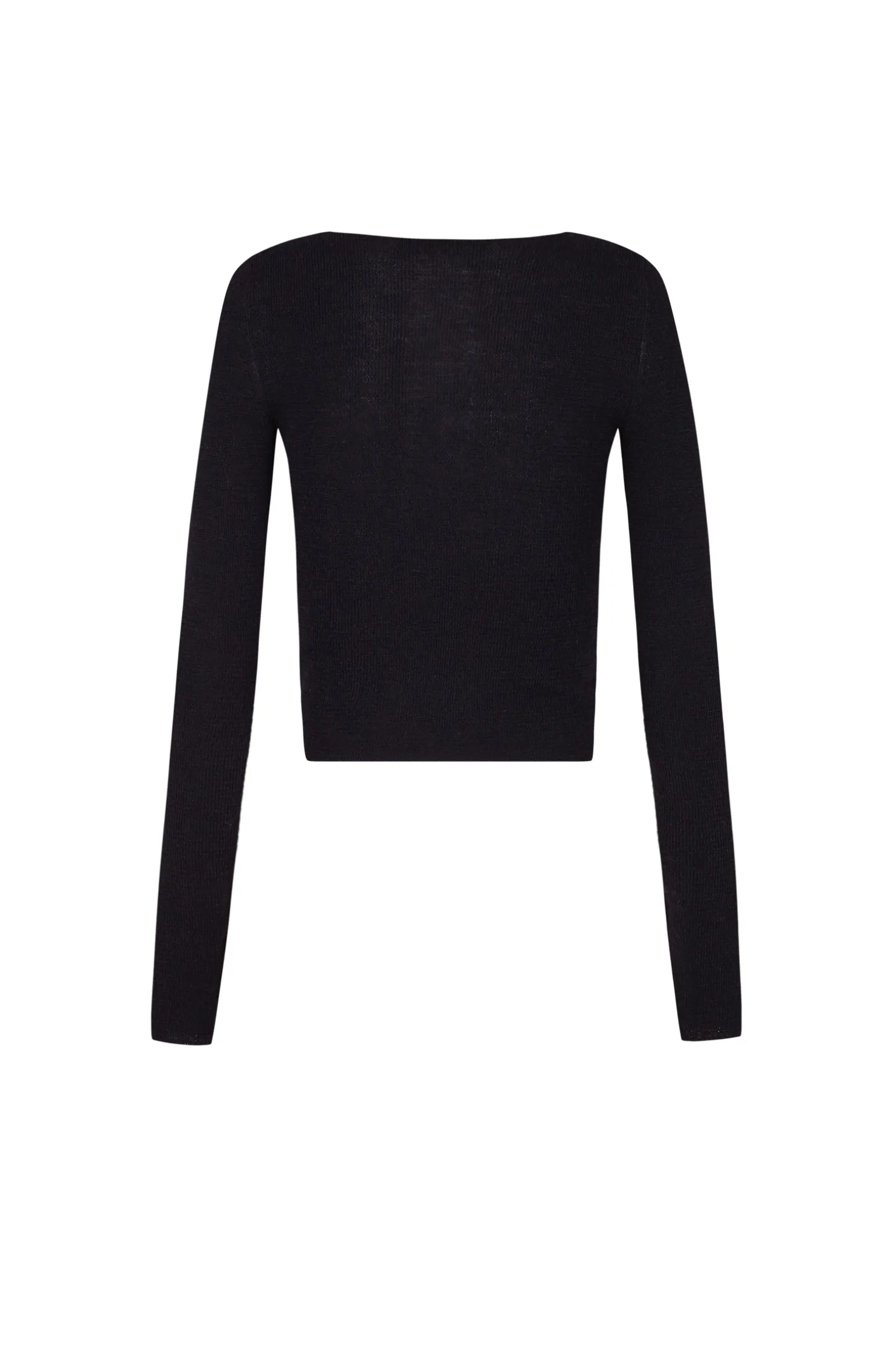Zico, black baby alpaca and merino wool jumper